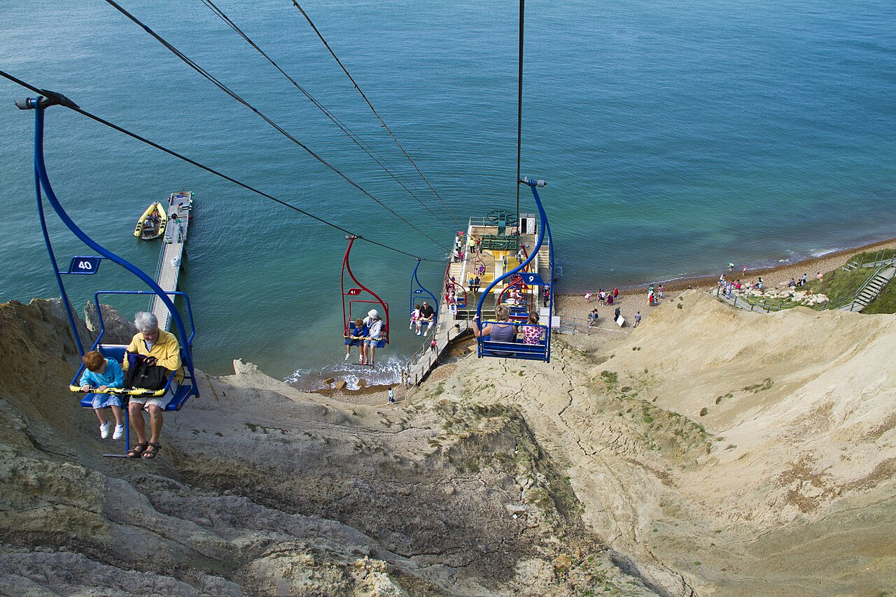 Alum Bay Beach on the UK coast